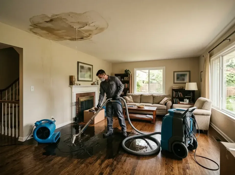 attic-pipe-burst-ceiling-drip-008 — frequently asked questions, Water Damage Restoration & Carpet Care in Glen Ellyn, IL